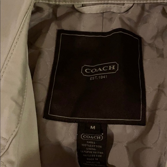 Coach Trench Coat - Picture 2 of 6